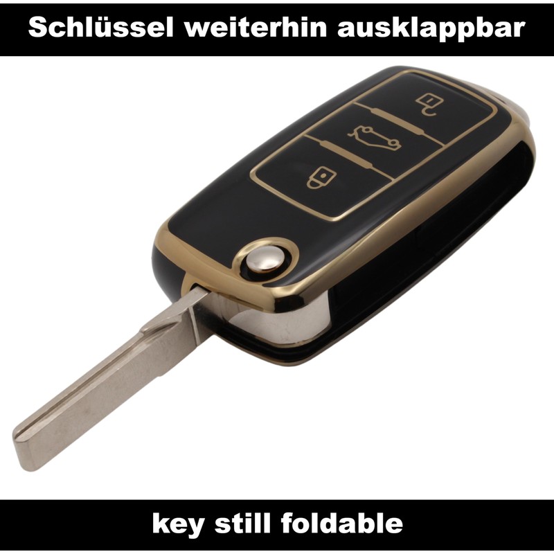 FOAMO Car Key Case Compatible with VW Golf 6, Seat,