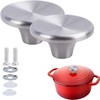 ILOVYO Dutch Oven Knob Stainless Steel Replacement Handle for Le