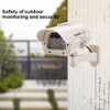 YSUCAU Solar Powered CCTV Security Fake Dummy Camera with Flashing
