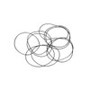 sourcing map Pack of 10 Rubber Rings O-Rings Metric Sealing
