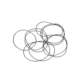 sourcing map Pack of 10 Rubber Rings O-Rings Metric Sealing Rings 46 mm AD 44 mm ID 1 mm Width