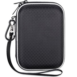 Lacdo Estuche para Disco Duro A Prueba De Golpes Western Digital WD My Passport Ultra WD Elements Disco Duro Externo PortáTil 1 2 3 4 5tb HDD Bolsa De Almacenamiento De Viaje,Negro