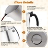 Vaolvpant No Coating 9 Cup Thickened 304 Stainless Steel Moka