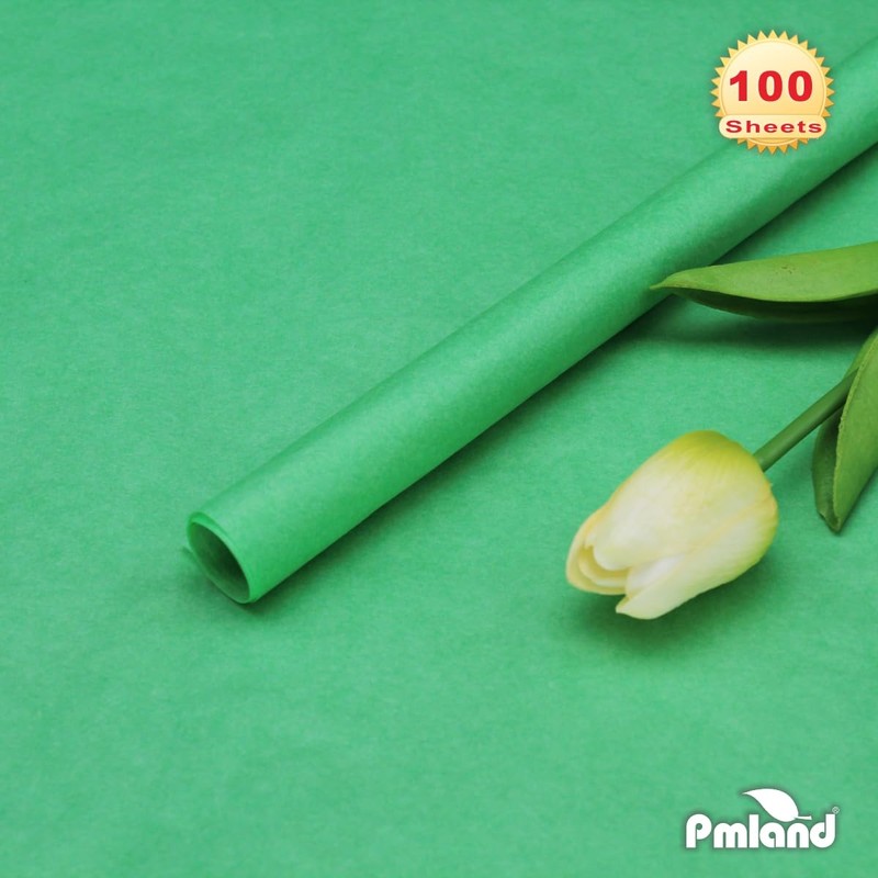PMLAND Premium Quality Gift Wrapping Paper - Grass Green -