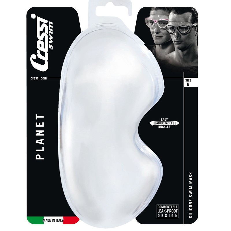 CRESSI Planet Goggles Black/Frame Lime Black - Premium Anti Fog