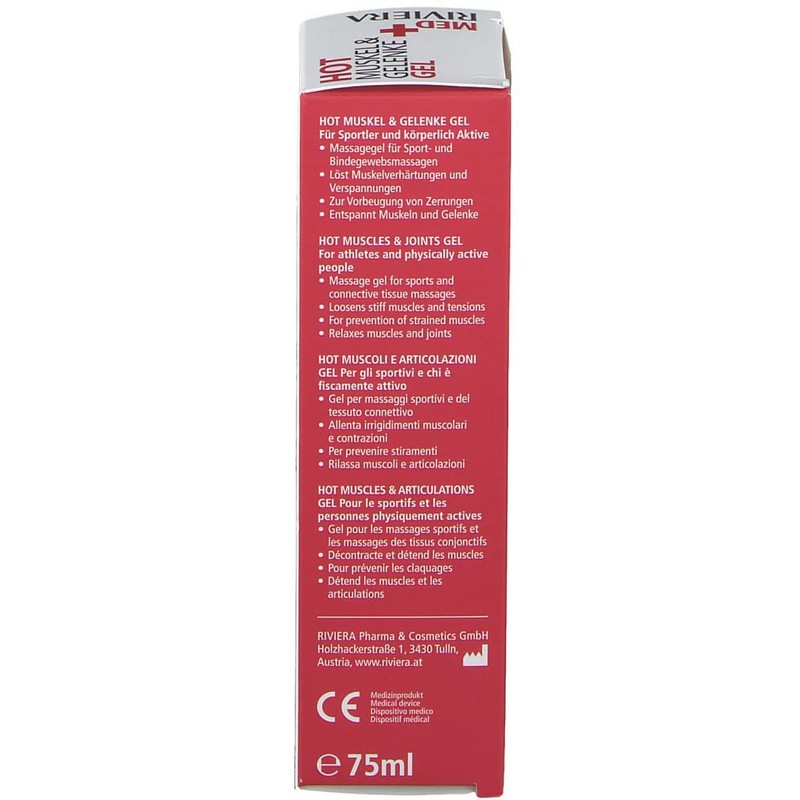 RIVIERA MED+ Hot Muscle & Joint Gel