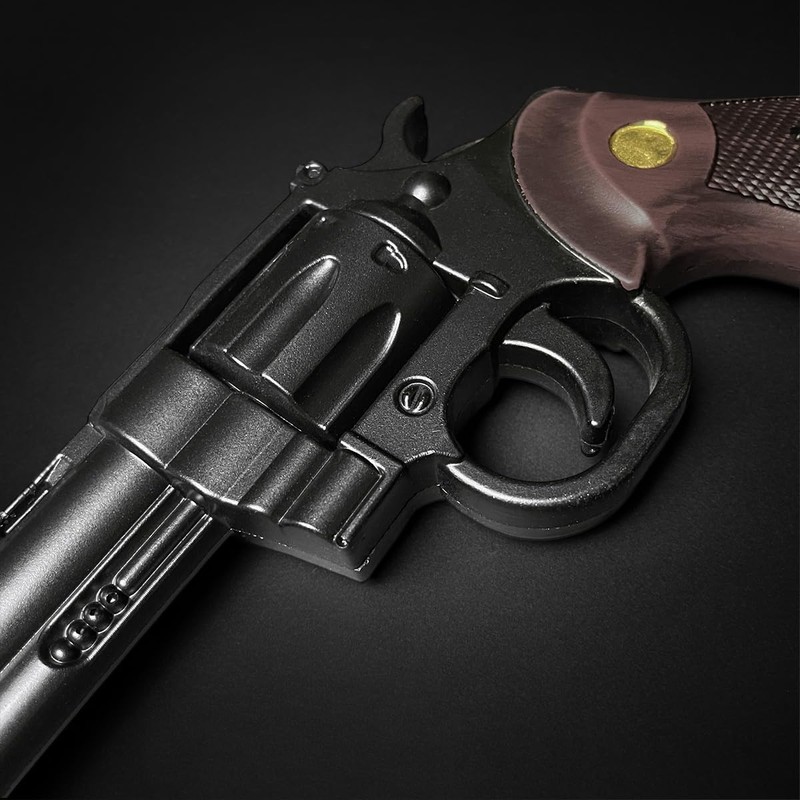 12-Inch Foam Decorative Revolver Prop – Realistic Replica with Textured