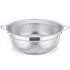 Onader Stainless Steel Pasta Strainer Kitchen Strainer with Handles, Metal