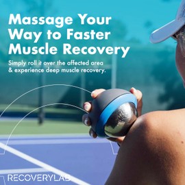 Cold Massage Roller Ball - Super Cryo Ball for Muscle Recovery, Shin Splints & More - Muscle Massager Roller Capable of Cold Therapy & Heat Therapy - Muscle Recovery Equipment by Recovery Lab