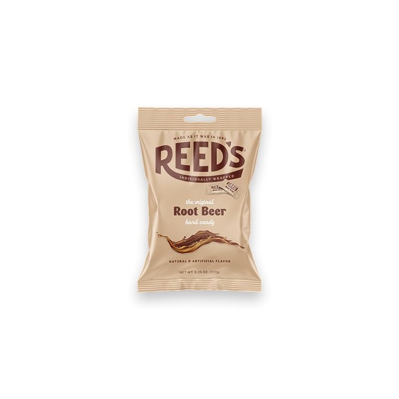 Reed’s Root Beer Candy, 6.25oz Bag (Pack of 2) Individually