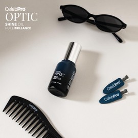 CelebPro OPTIC Hair Oil - Hair Heat Protectant Oil for Frizz Control - Adds Shine and Smooths Split Ends - Color Safe Formula, 1.7 fl oz