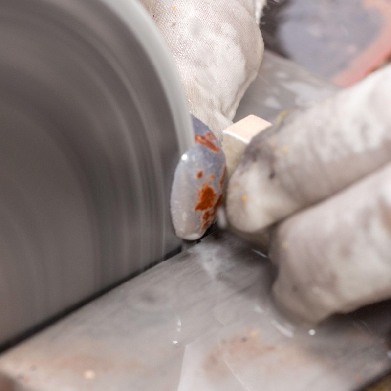 ILOVETOOL 8" inch Diamond Saw Blade Notched Rim Lapidary Tools