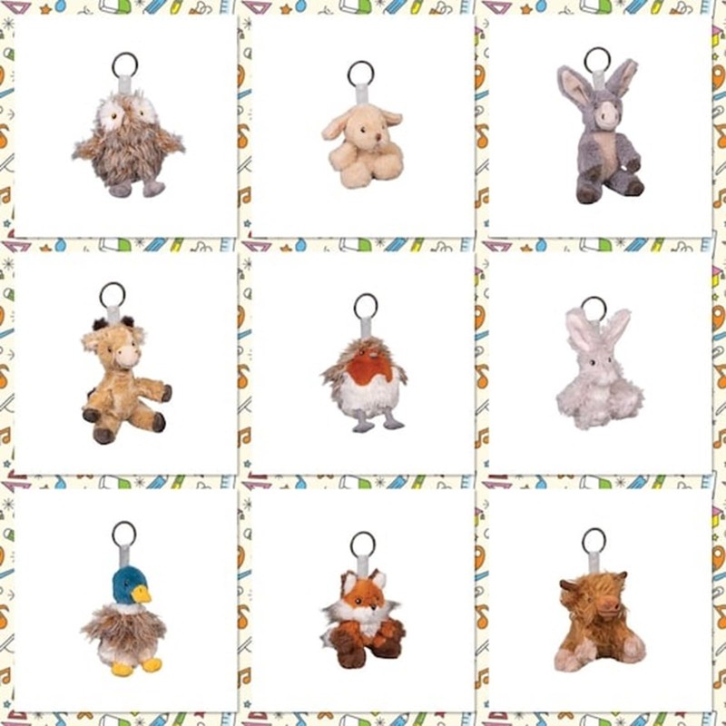 Wrendadle Designs Plush Keyring, Gordon