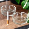 Aschenbecher Zigarettenbecher Tischaschenbecher aus Glas 8 cm 2 Stk.
