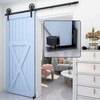CCJH Sliding Barn Door Floor Guide Adjustable Wall Mount Flush