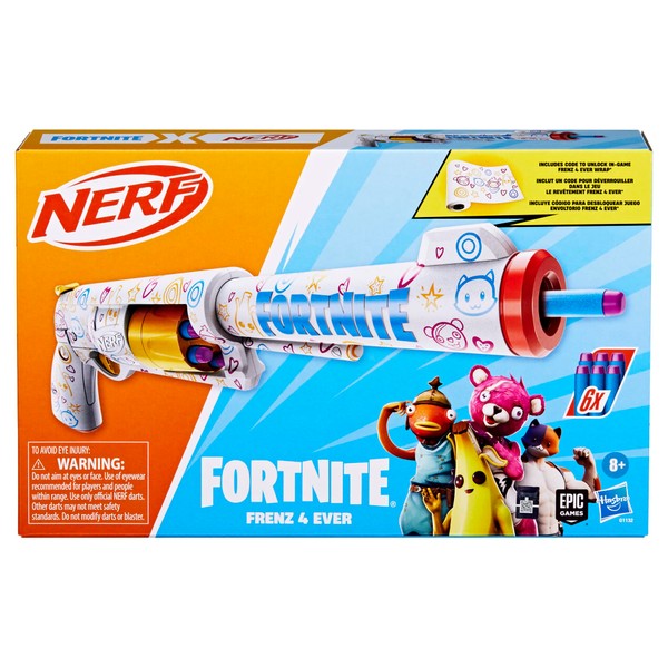 Nerf Fortnite Frenz 4 Ever Blaster, Bonus Code to Unlock