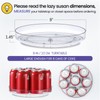 2 Pack 9 Inch Clear Acrylic Lazy Susan, Non-Skid Turntable