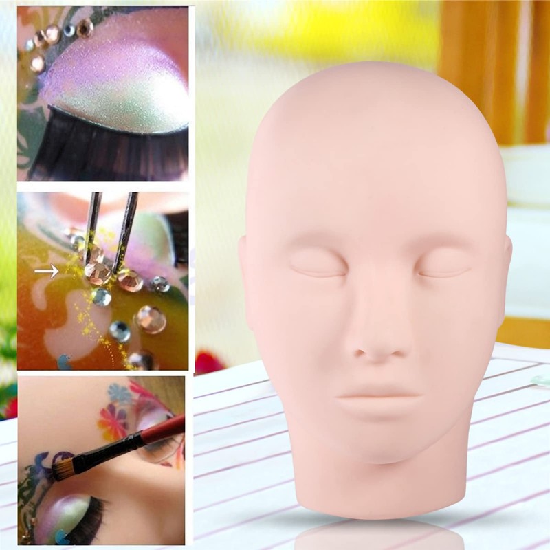 Makeup Practice Head, 1 Piece Improved Practice Mannequin Training Head