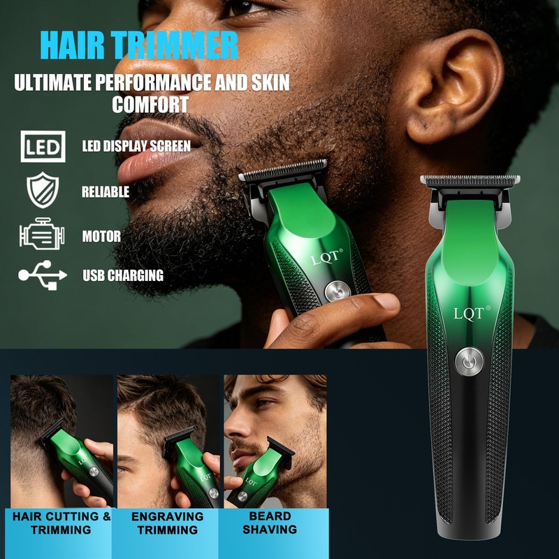 LQT-128 Hair Trimmer + Electric Shaver + Nose Hair Trimmer