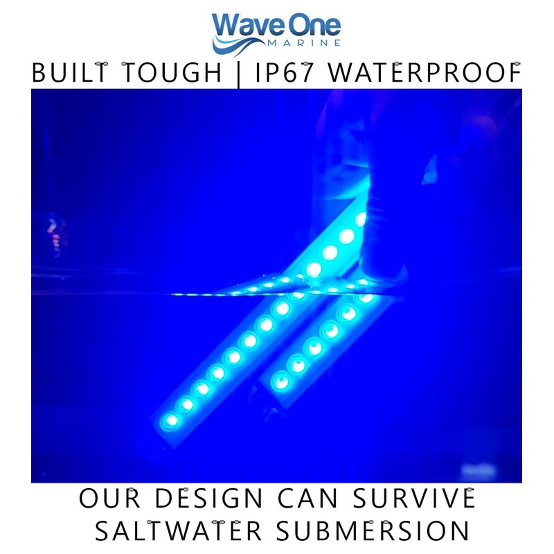 Wave One Marine 8" LED RGBW Surface Mount Courtesy Internal