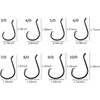 50pcs/100cs Fishing Hooks Strong Offset Octopus Circle Hooks Black High