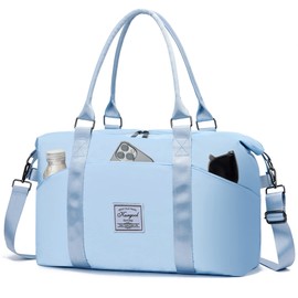 Gym Bag for Women Multiple Pockets Travel Duffle Tote Bag, Waterproof Weekender Overnight Bags for Women with Wet Compartment