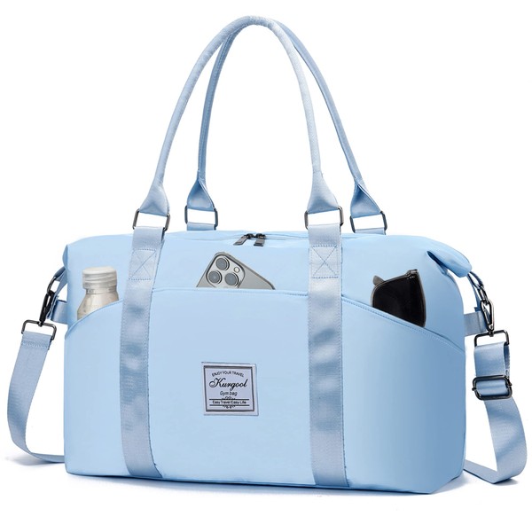 Gym Bag for Women Multiple Pockets Travel Duffle Tote Bag,