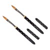 Pack De 2 Pinceles Kolinsky Black Rock 8 Uñas. Mc