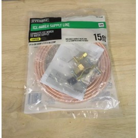 Everbilt S8-Everbilt 1/4" Copper Coil 15' Ice Maker Supply Line DIY Installation Kit 320