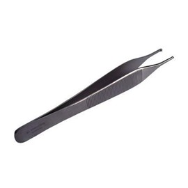 HERGOM Adson Pinza con diente 12 CM. H.P., Acero Alemán, Alta calidad, Instrumental, Acero Quirúrgico
