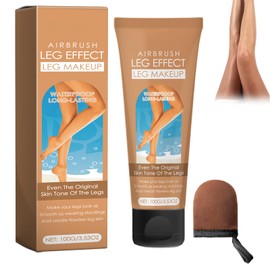 Legs Black Cream, Self-Tanning Cream, Self-Tanning Lotion, Sun Tanning Cream with a Self-Tanning Glove, for Face, Body, Legs, Arms (Wheat, 100 g)