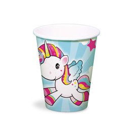 Bicchieri unicorno 250 ml - 8 pezzi