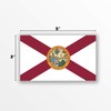 Florida State Flag Magnet | 5-Inches by 3-Inches | Premium