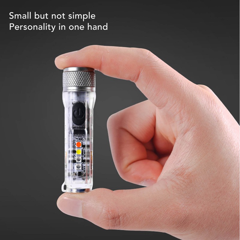 Strong Light Mini Keychain Flashlight Outdoor Portable Super Bright Multifunction