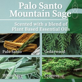 Hemlock Park Palo Santo Mountain Sage Apothecary Hand-Poured Scented Candle | Crackling Wood Wick, Botanical Fragrance & Coconut Wax | Up to 60 Hour Burn Time | 8 oz