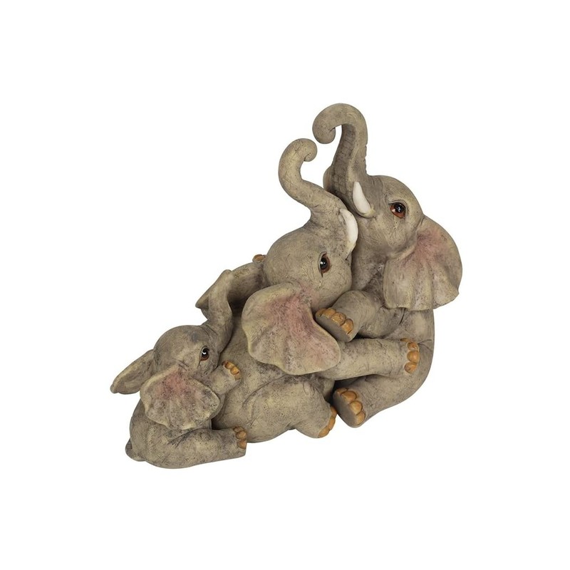 Something Different FO_66238 Elephant Family Ornament | 3pcs. 280g, Grey