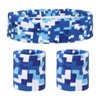 MECCANIXITY Sweat Band Set Sports Terry Cloth Headband Wristband Set