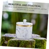 Gatuida Elegant Marble Cotton Swab Box Compact Makeup Pad Holder