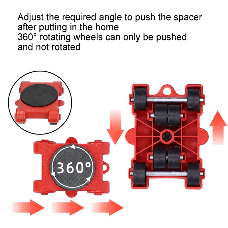 Furniture Lifter Set and Moving Tool, 5-Piece Heavy Furniture Transport