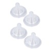4pcs Infant Bottle Nipples Bust Feeling Replacement Silicone Nipple Round