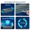 YuanLey 8 Port PoE Switch with 2 Gigabit Uplink, 8
