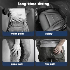 Braozaiw Soft Sitter Cushion,Honeycomb Double Thick Gel Seat cushion with Anti-Slip Cushion Cover,Cooling Chair Cushion Egg Chair Cushion For Home Office Car, Wheelchair (46 * 43 * 3 cm)