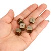 OEAYA 5 Pieces 6-Sided Dice 13MM Solid Metal Game Dice