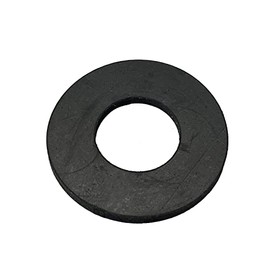 Herco Black Neoprene Industrial Grade Rubber Washers - 7/16" ID x 11/16" OD x 1/4" Thk - Pack of 4