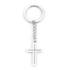 OBEISN Creative Punk Metal Keyring with Rose Cross for Women,