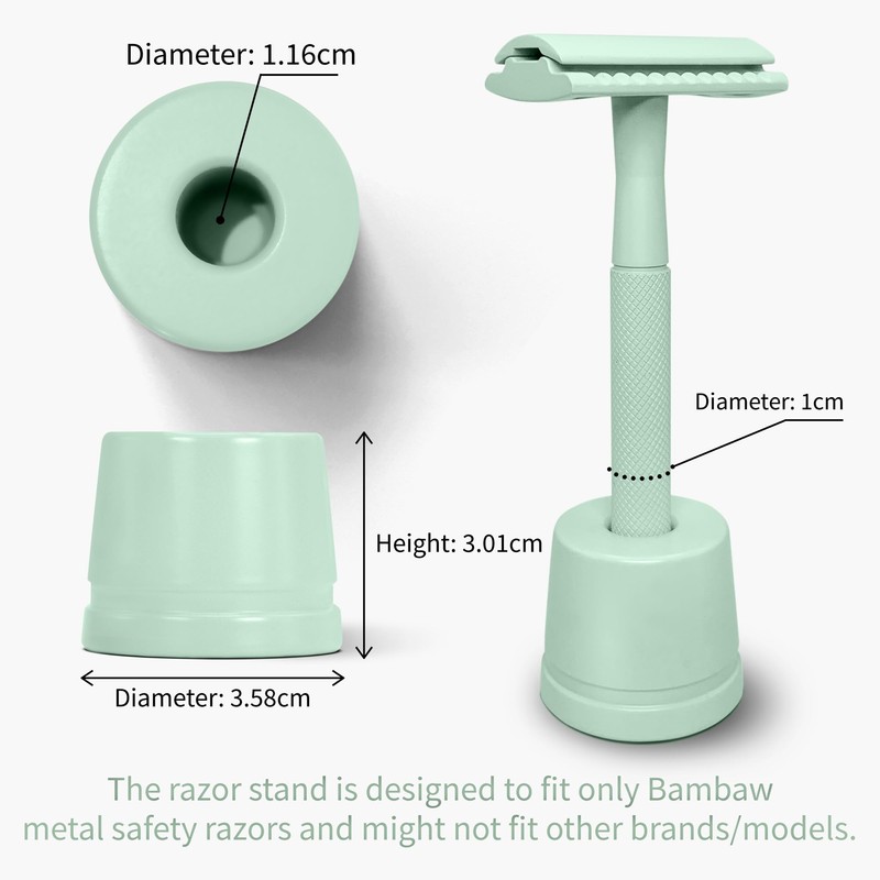 Bambaw Mint Green Razor Stand - Fits All Bambaw Metalls