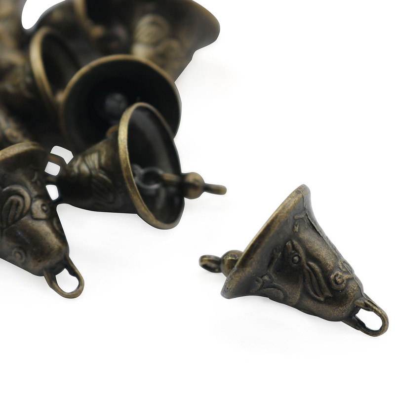 XGNG 12PCS Mini Jingle Bells Decorative Bells Christmas Tree Pendants