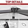 CLAETF 10x10 Canopy Replacement Top,Pop Up Canopy with 8 Drainage