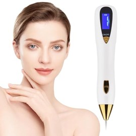 Plasma Pen Dispositivo de Belleza Para La Eliminación de Imperfecciones Comunes de la Piel con pantalla LED. 10 niveles de intensidad de Intend Ajustables. 1 Gruesa y 10 s Finas san valentín regalos