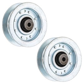 8TEN Flat Idler Pulley for John Deere X300 X304 X310 X320 X350 LTR155 LTR166 Sabre AM146880 2 Pack
